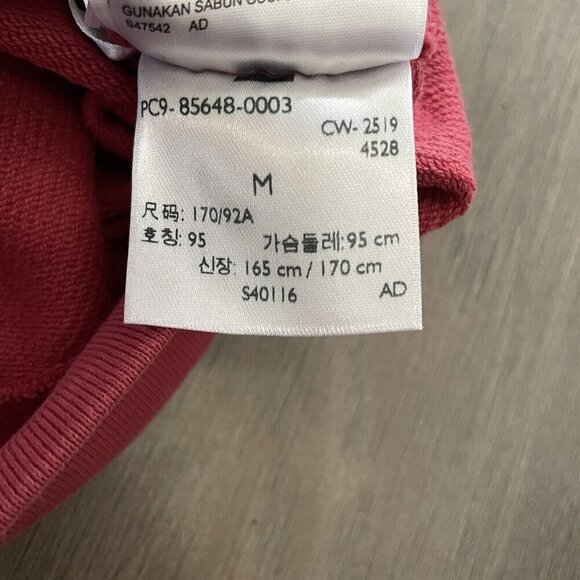 Levis Retro Crew Pullover Men Sz M Faded Red Colorblock Spellout Logo Sweatshirt - Picture 8 of 12